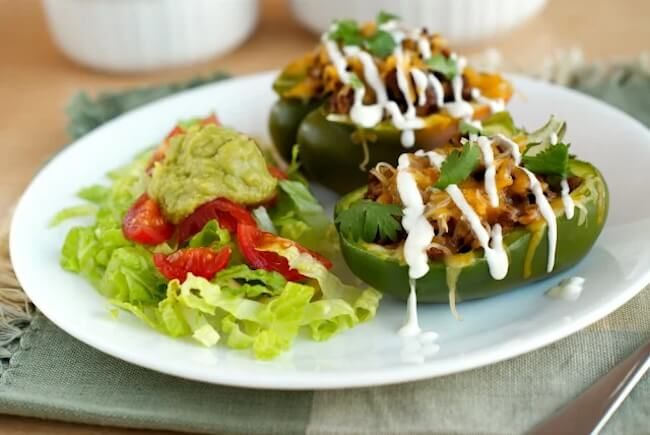 how to make taco stuffed peppers